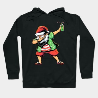 Dabbing Beach Santa Hoodie